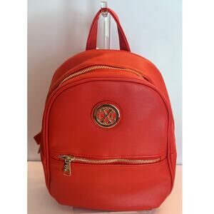 CXL by Christian Lacroix Mini Backpack Red with Gold Hardware NWT